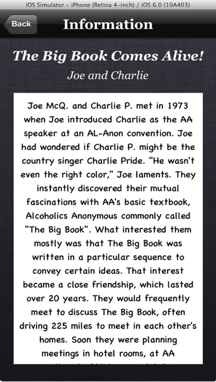 Joe and Charlie (Alcoholics Anonymous) screenshot-3