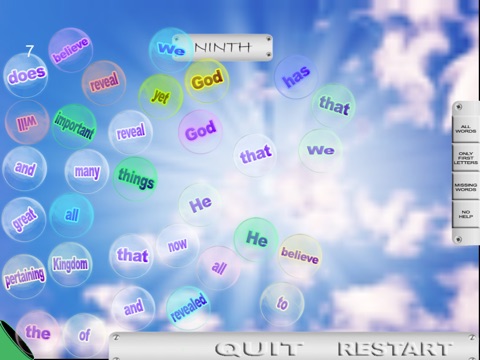 LDS Articles of Faith Bubble Brains HD Lite screenshot 3