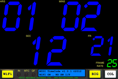 MIDI TIMECODE screenshot 2