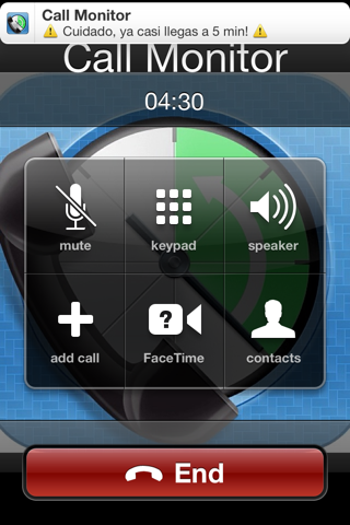 Call+Data Time Monitor screenshot 2