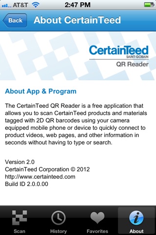 CertainTeed QR Reader screenshot 2