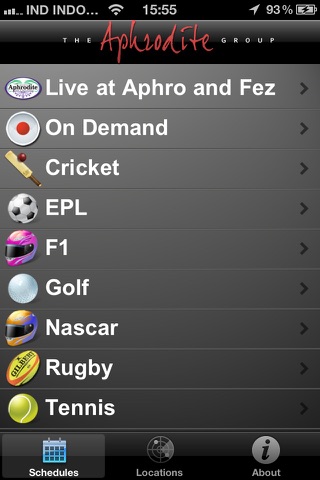 Aphrodite World Sport Schedules screenshot 2
