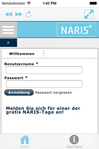 NARIS screenshot 2