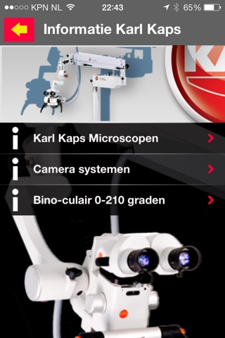 Karl Kaps microscopen NL screenshot 3