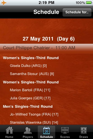 French Open 2011 screenshot 3