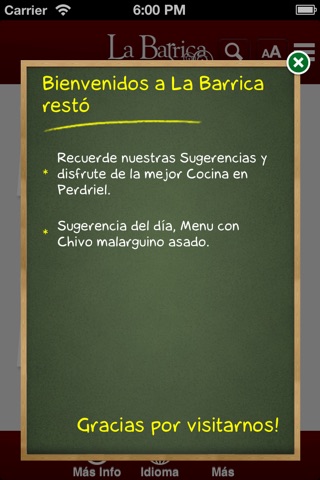 La Barrica restó – Menú digital screenshot 2