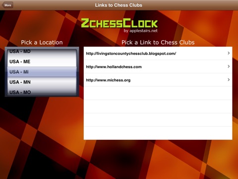 Скриншот из ZchessClock Lite