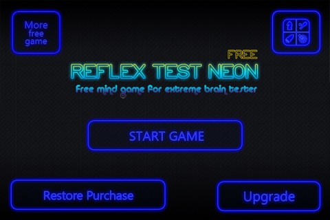 Reflex Test Neon – Free mind game for extreme brain tester screenshot 2