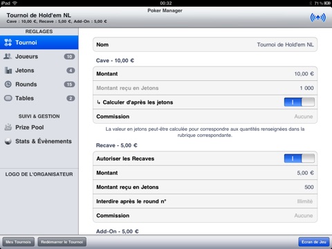 Poker Manager for iPad screenshot 4