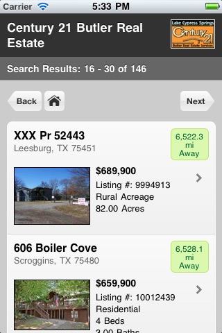 Lake Cypress Springs Real Estate screenshot 3