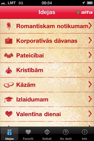 Alfas davanas screenshot 2