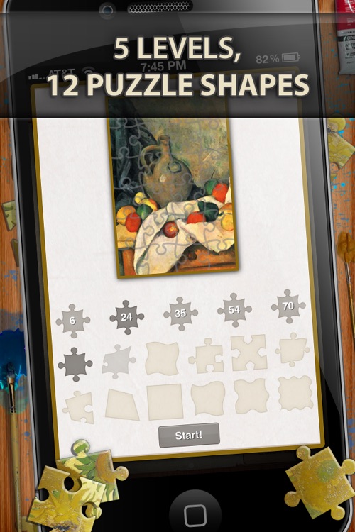 Paul Cezanne Jigsaw Puzzles - Play with Paintings. Prominent Masterpieces to recognize and put together