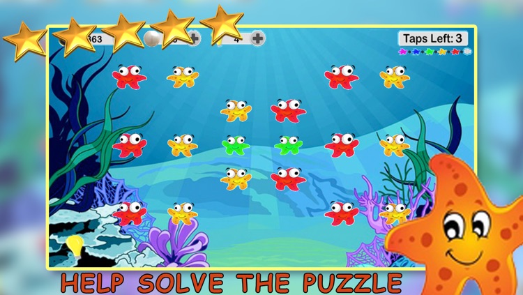 Starfish Popper Puzzle - Addictive Chain Reaction Free Game By Doron David