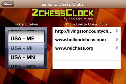 Скриншот из ZchessClock Lite