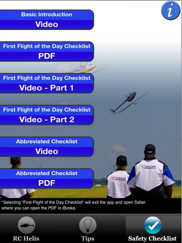 Radio Control Helicopter Safety Checklist for iPad screenshot 2
