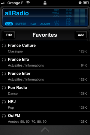 allRadio Screenshot