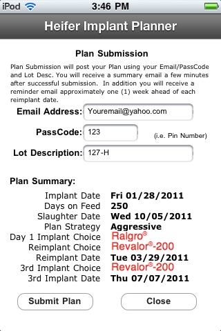 Revalor® Fed Cattle Day Calculator screenshot 2