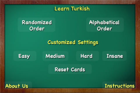 Learn Turkish - Flash Cards screenshot 2