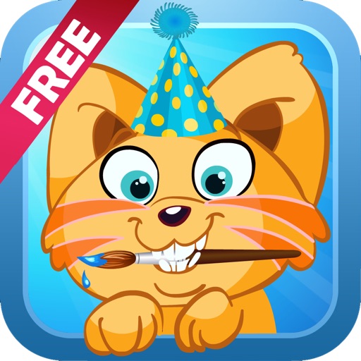 Paint & Dress up your pets - drawing, coloring and dress up game for kids! icon