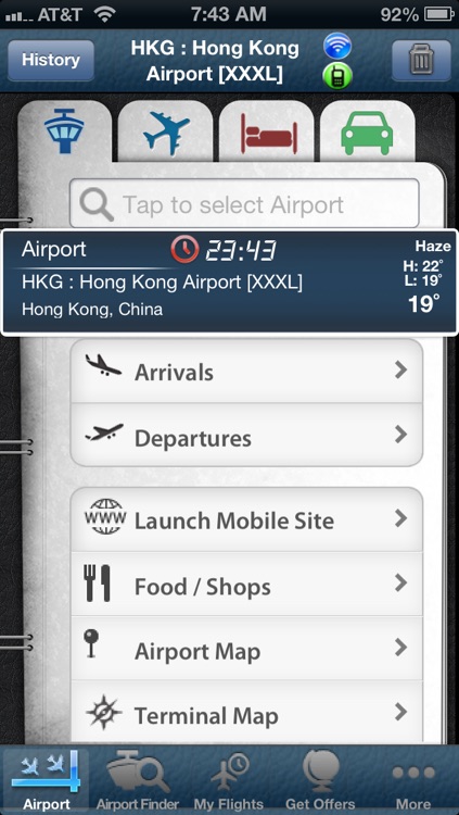 Hong Kong Airport + Flight Tracker Premium