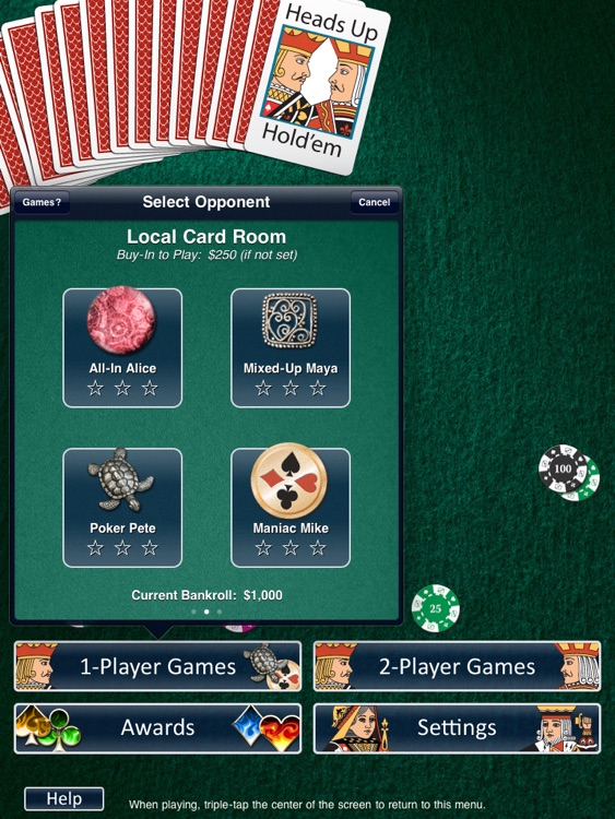 Heads Up: Holdem HD (1-on-1 Poker) screenshot-3