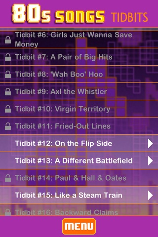 '80s Song Lyrics - Tidbit Trivia screenshot 4