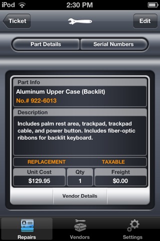 Repair Ticket screenshot 4