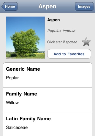 Tree Identifier