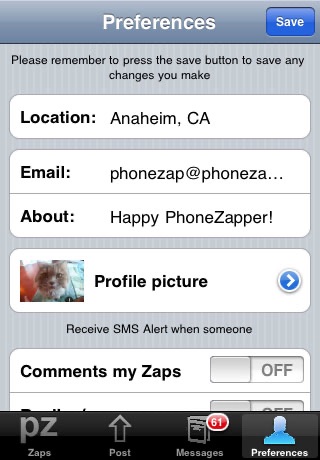 PhoneZap screenshot 4