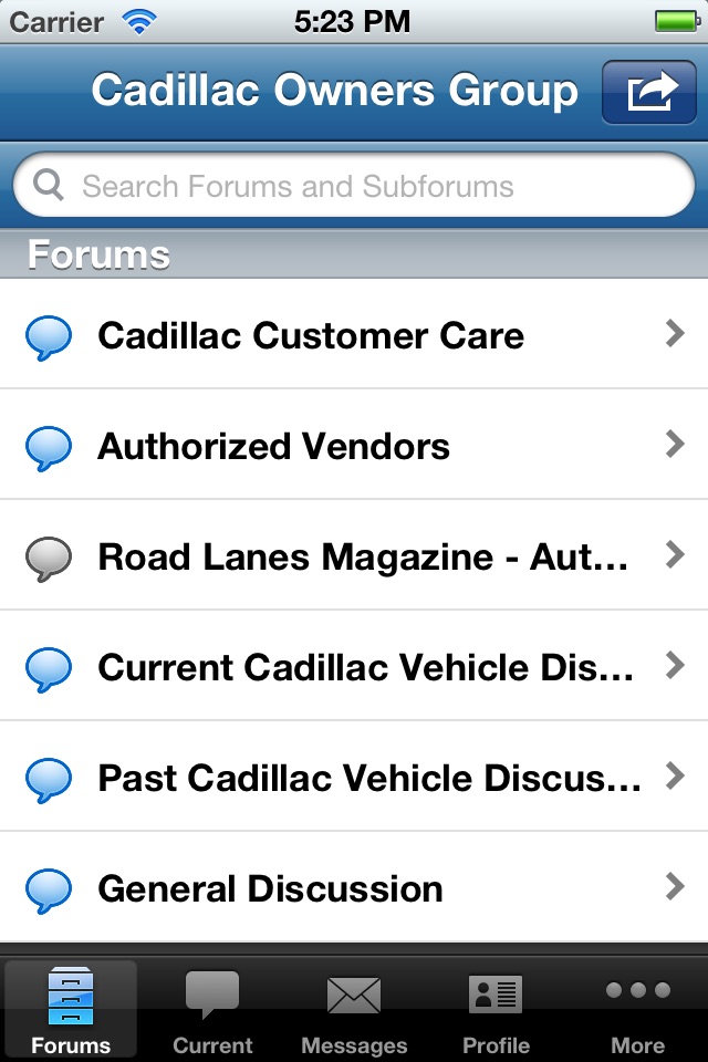 Cadillac Forums screenshot 2