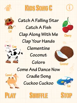 Game screenshot Kids Song C for iPad - Babies Learn English Words & Child English Songs apk