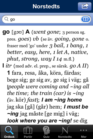 Norstedts engelska ordbok Pro screenshot 2