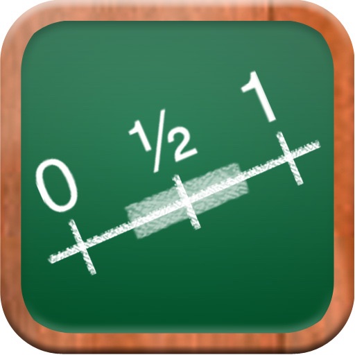 MathTappers: Estimate Fractions - a math game to help children learn to make sense of fraction sums and differences by estimating Icon