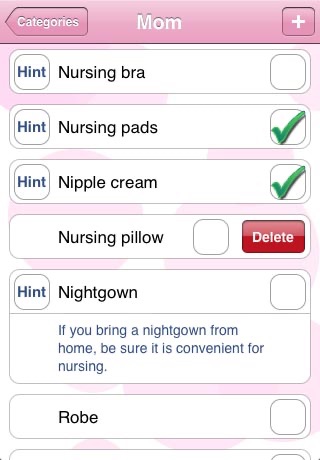 Baby Checklist Hospital Edition screenshot 3