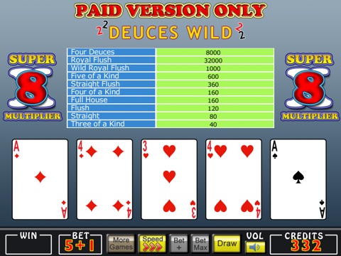 Mojo Video Poker HD screenshot 3