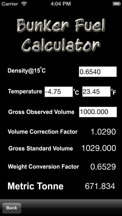 Bunkers Fuel Calculator
