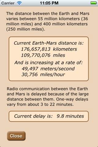 Mars Clock screenshot 3