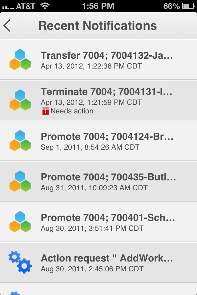 Infor Notifications screenshot 3