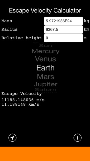 Escape Velocity Calculator(圖1)-速報App