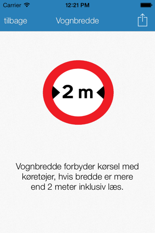 Danske Vejskilte screenshot 2