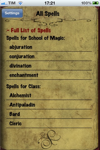 iSpellCaster screenshot 2