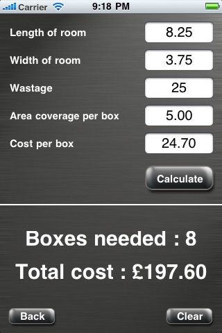 Laminate Flooring Calculator screenshot 4