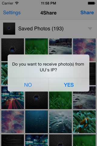 4Share - Share photos via Bluetooth or Wifi screenshot 3