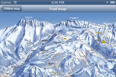 Portes du Soleil Ski and Offline Map screenshot 2