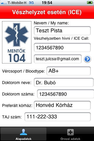 Vészhelyzet Esetén (ICE) screenshot 2
