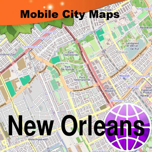 New Orleans Street Map. icon