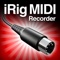 iRig MIDI Recorder is a free iOS app that requires the IK Multimedia iRig MIDI hardware interface for iOS devices