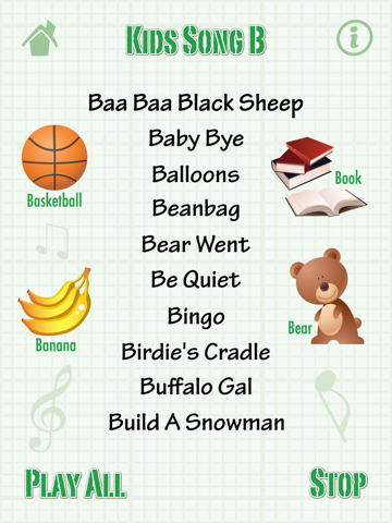 Kids Song B For Ipad Child Songs Lyrics English Words App Price Drops