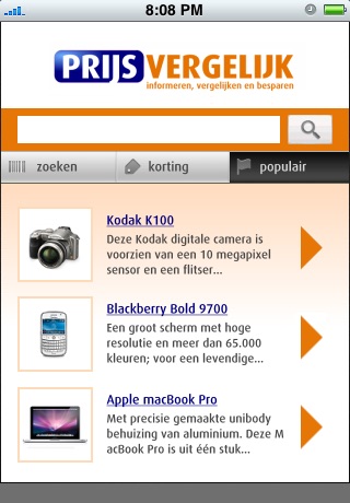 Prijsvergelijk.nl screenshot 2