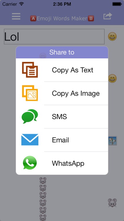 Emoji Art For Whatsapp,iMessage,SMS,Mail screenshot-4